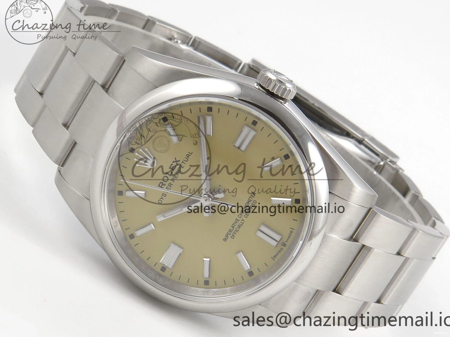 2025 904L Pistachio 36mm Edition KRF Best Beige Perpetual Oyster 126000 A2824 Dial Steel 1:1 0524